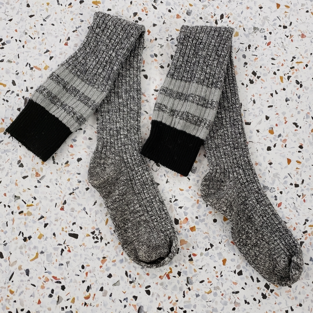 Knit knee high socks